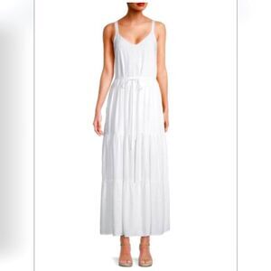 NWT Splendid Wiley Belted, Tiered Maxi Dress